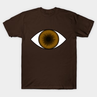 Eyeball Round Brown T-Shirt